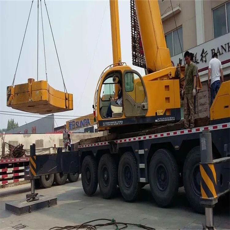 唐山丰南当地吊车出租|机器吊装|75吨|工厂搬迁服务